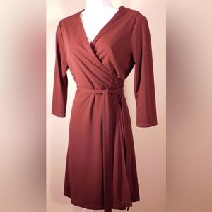 Charmed Hearts  Dusty Rose Long Sleeve Dress